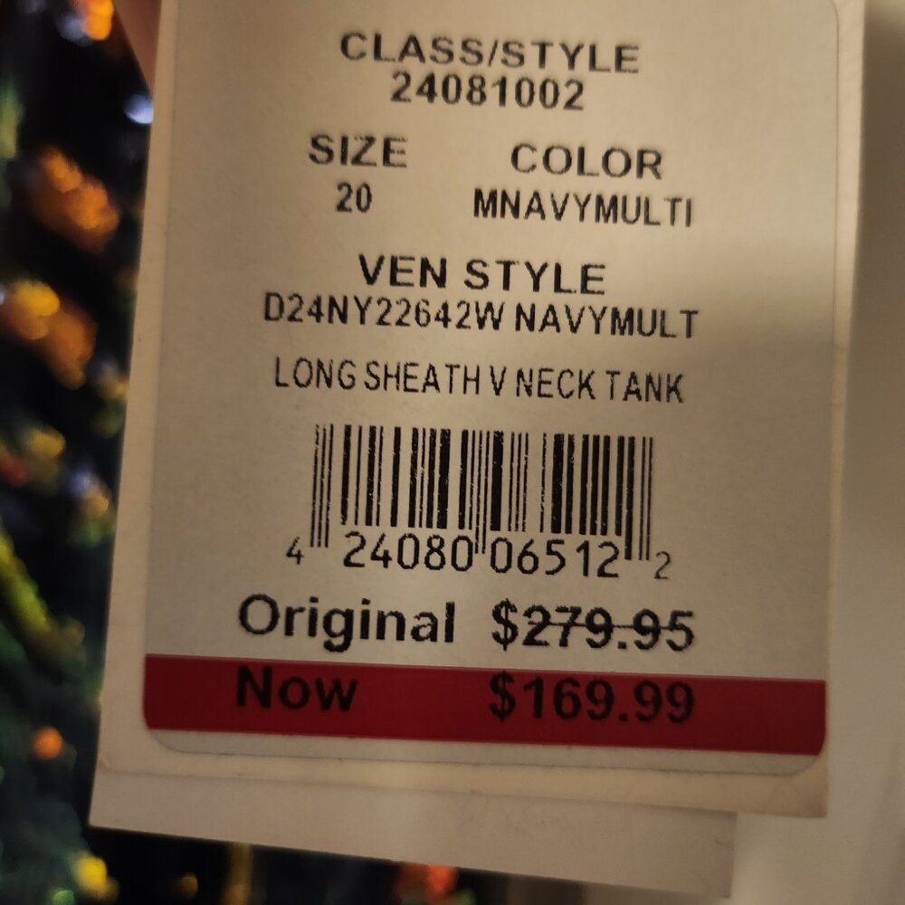 Navy Multicolor Sequin V-Neck Maxi Dress - Picture 4 of 5